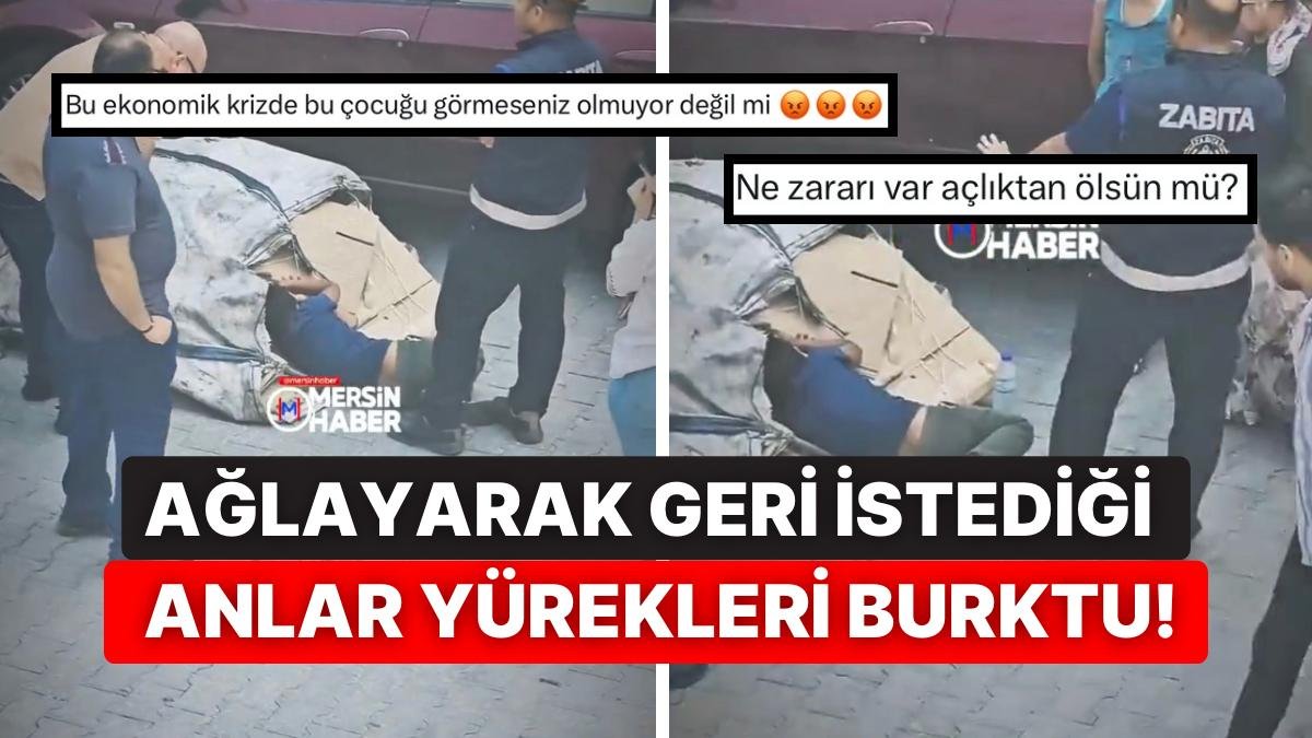 Kağıt Toplayan Çocuğun Arabasına Zabıtalar El Koyunca Çaresiz Çocuk Göz Yaşlarıyla Yalvardı