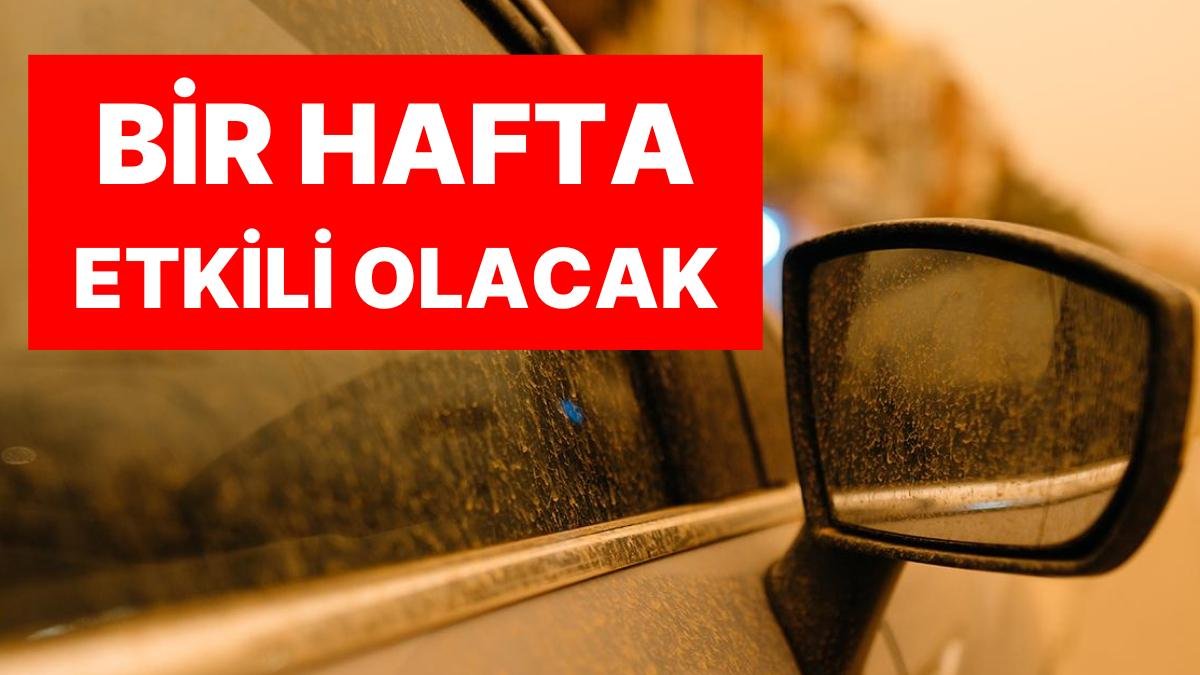 Komşudan Geliyor! Çöl Tozu Alarmı: Perşembe Günü Zirve Yapacak