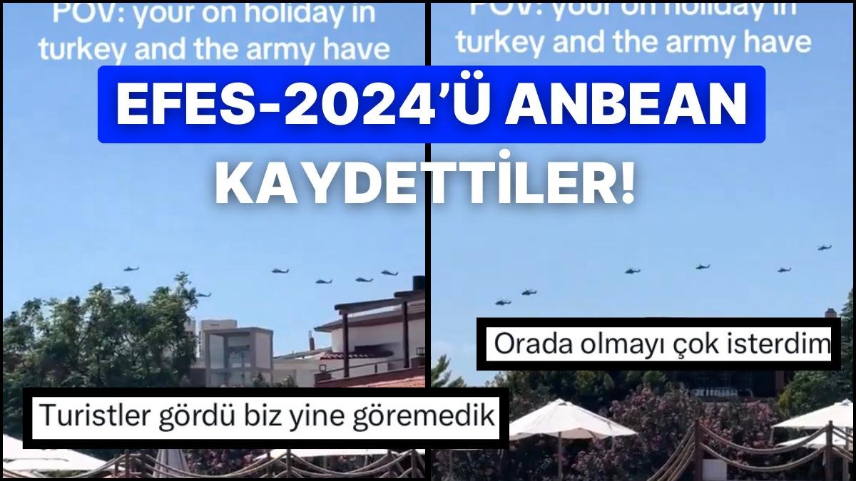 Tatile Gelen Turistlerin EFES-2024 Tatbikatına Şahit Olduğu Etkileyici Anlar