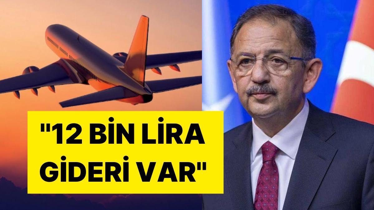 Uçak Eleştirilerine Bakan Mehmet Özhaseki’den Yanıt: ’12 Bin Lira Gideri Var’