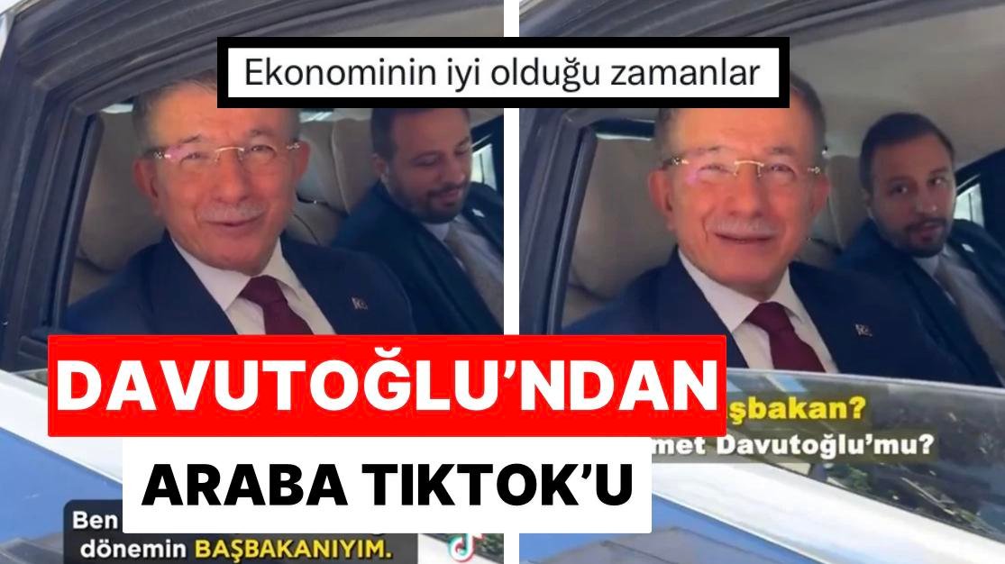 Ahmet Davutoğlu “Arabanız Çok Güzelmiş Ne İş Yapıyorsunuz?” Akımıyla TikTok’a Katıldı