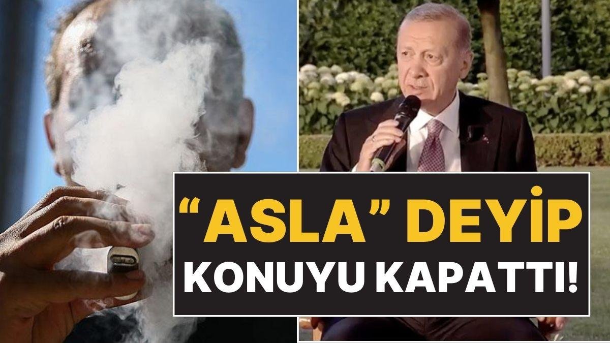 Cumhurbaşkanı Erdoğan’dan Elektronik Sigara Açıklaması: ‘Asla’ Çıkışıyla Konuyu Kapattı!