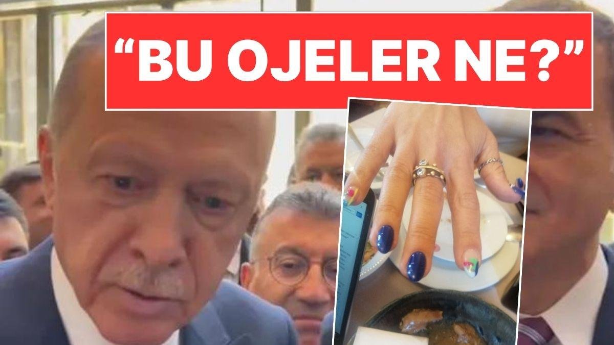 Cumhurbaşkanı Erdoğan’ın Farklı Renkli Oje Yorumu Gündem Oldu