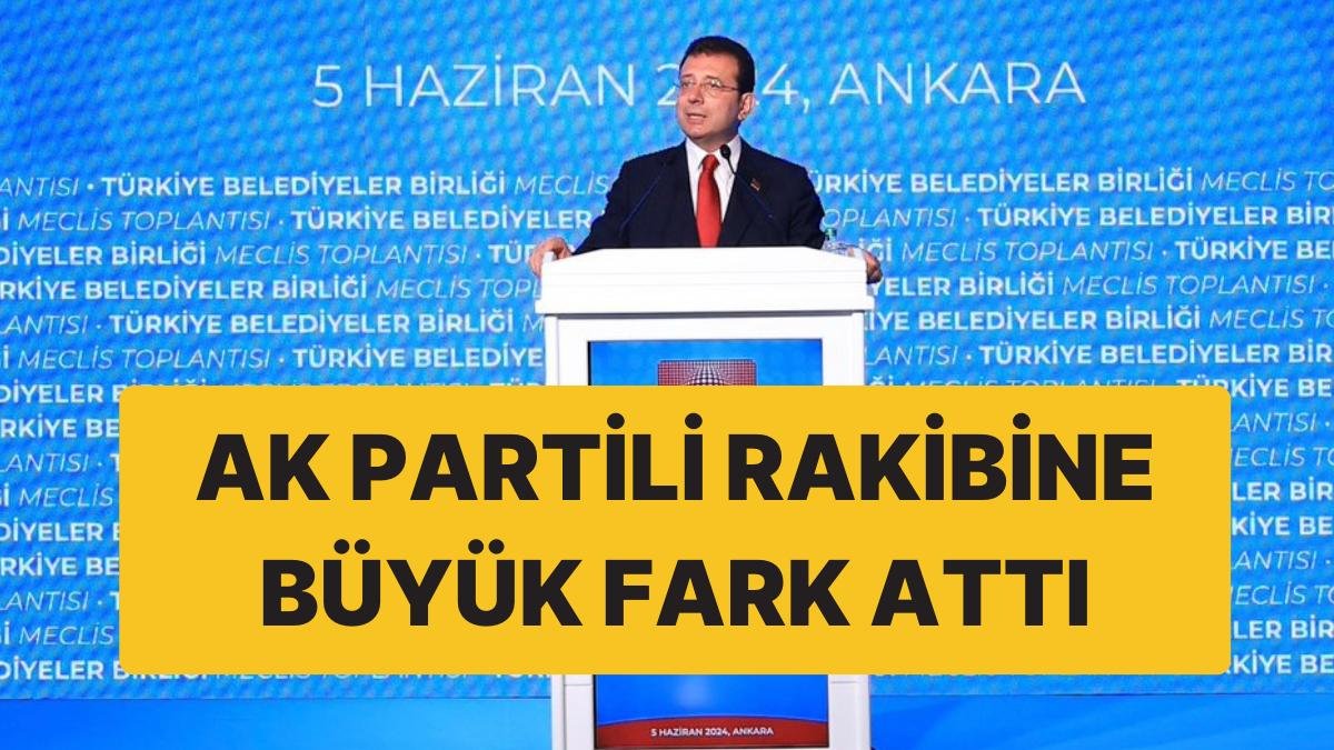 Ekrem İmamoğlu TBB Başkanı Seçildi: Rakibine Büyük Fark