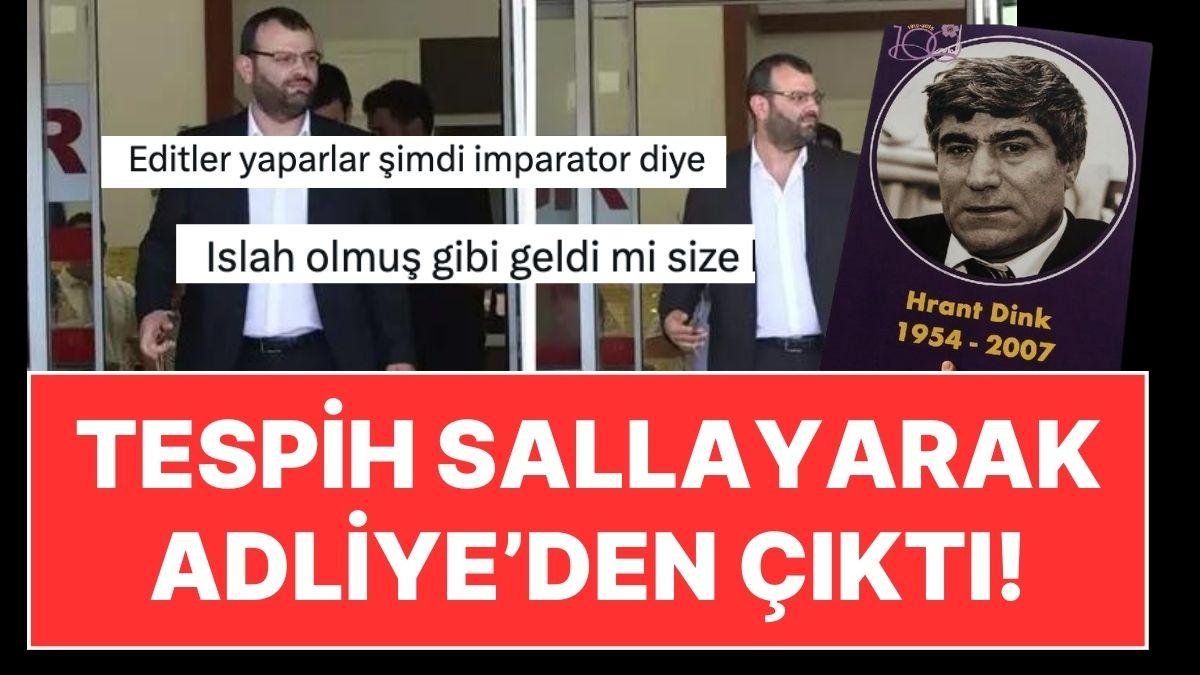 Hrant Dink’in Katili Ogün Samast, Adliye’den Tespihi Elinde Şov Yaparak Çıktı!