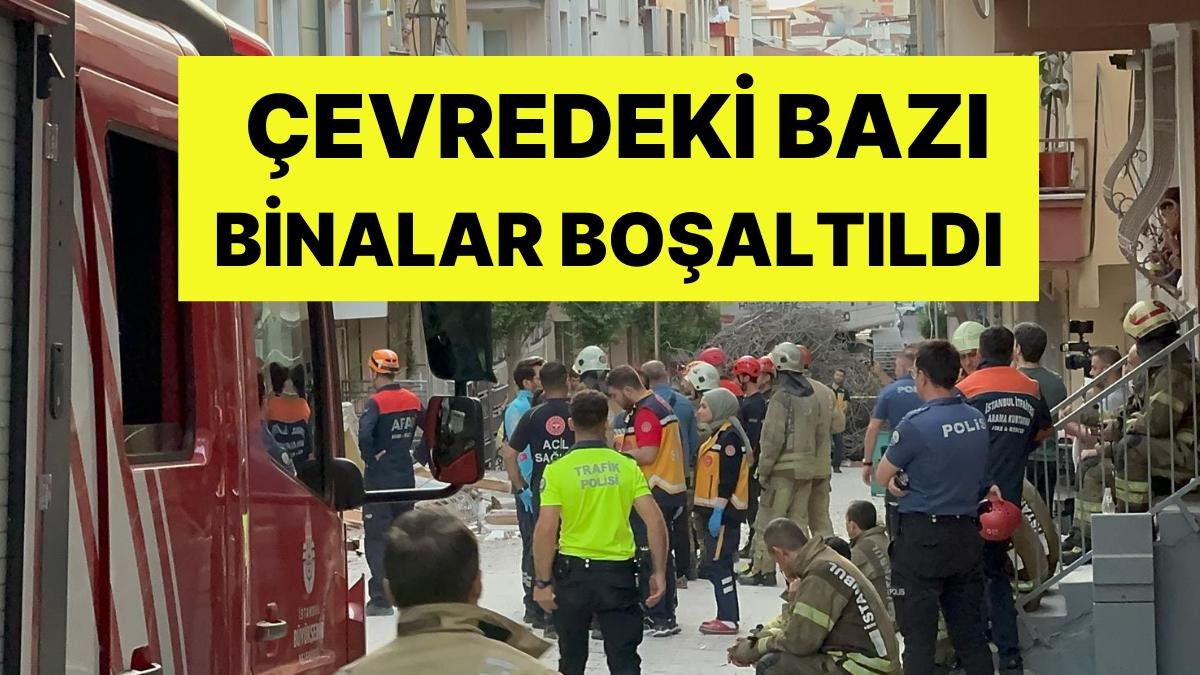 İstanbul Bahçelievler’de 7 Katlı Bina Kısmen Çöktü