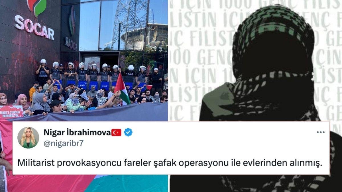 SOCAR’ı Protesto Eden Filistin İçin Bin Genç Grubundan 10 Kişi Gözaltına Alındı