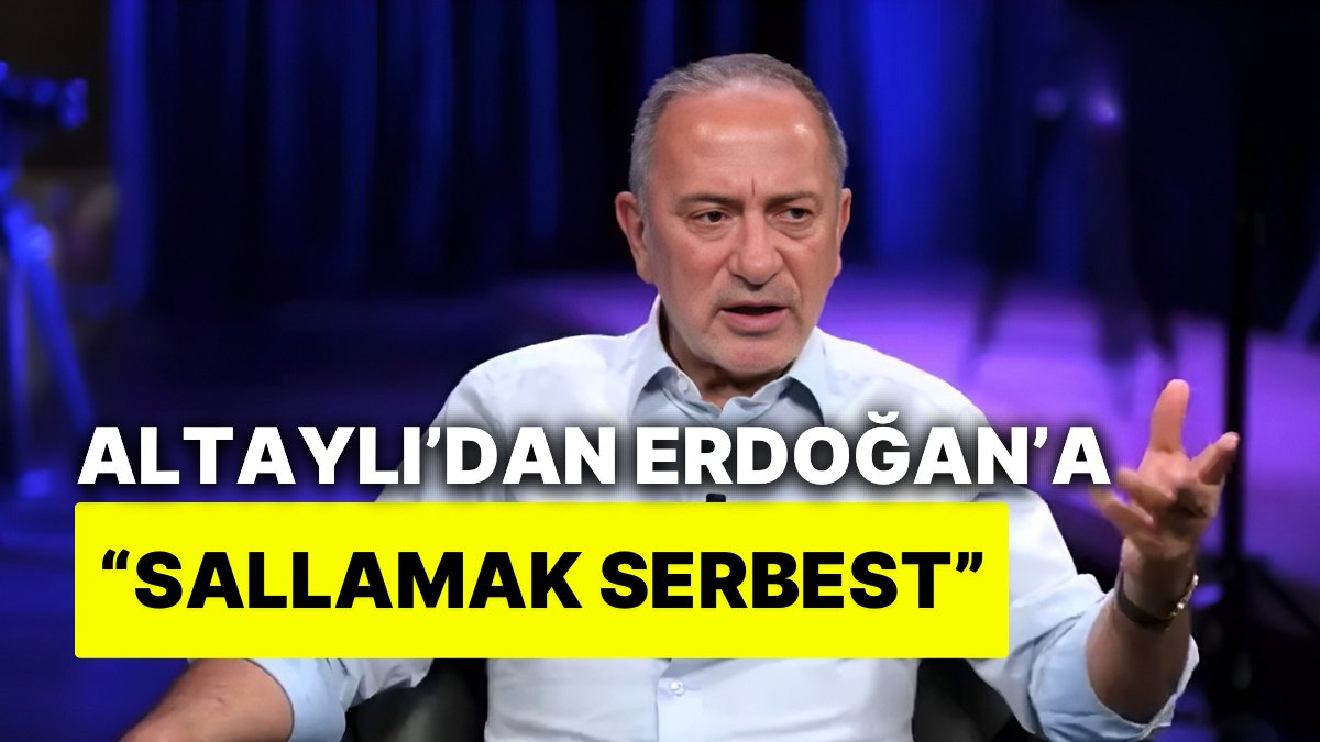 Altaylı’dan Erdoğan’ın İsrail İçin Dediklerine Yorum Geldi: “Sallamak Serbest Kafana Odunla Vururlar”