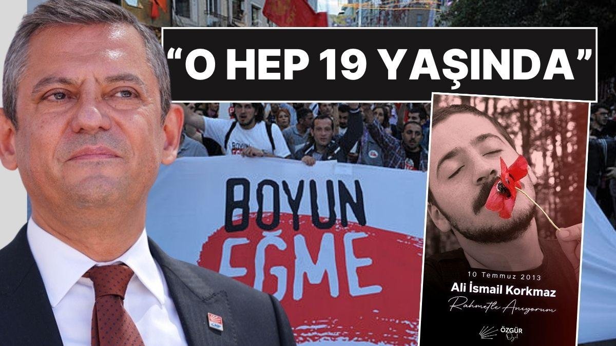 CHP Lideri Özgür Özel’den Gezi Parkı Eylemlerinde Öldürülen Ali İsmail Korkmaz İçin Mesaj!