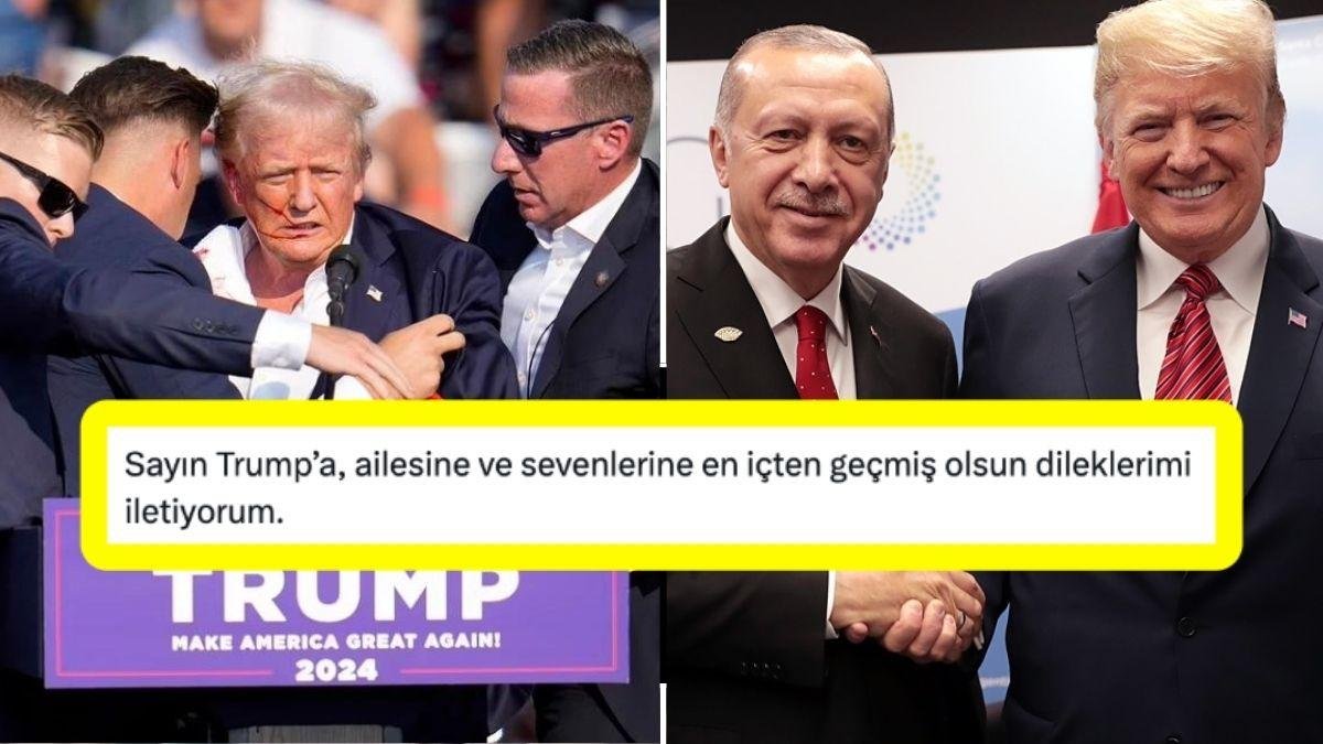 Cumhurbaşkanı Erdoğan’dan Donald Trump’a Geçmiş Olsun Mesajı