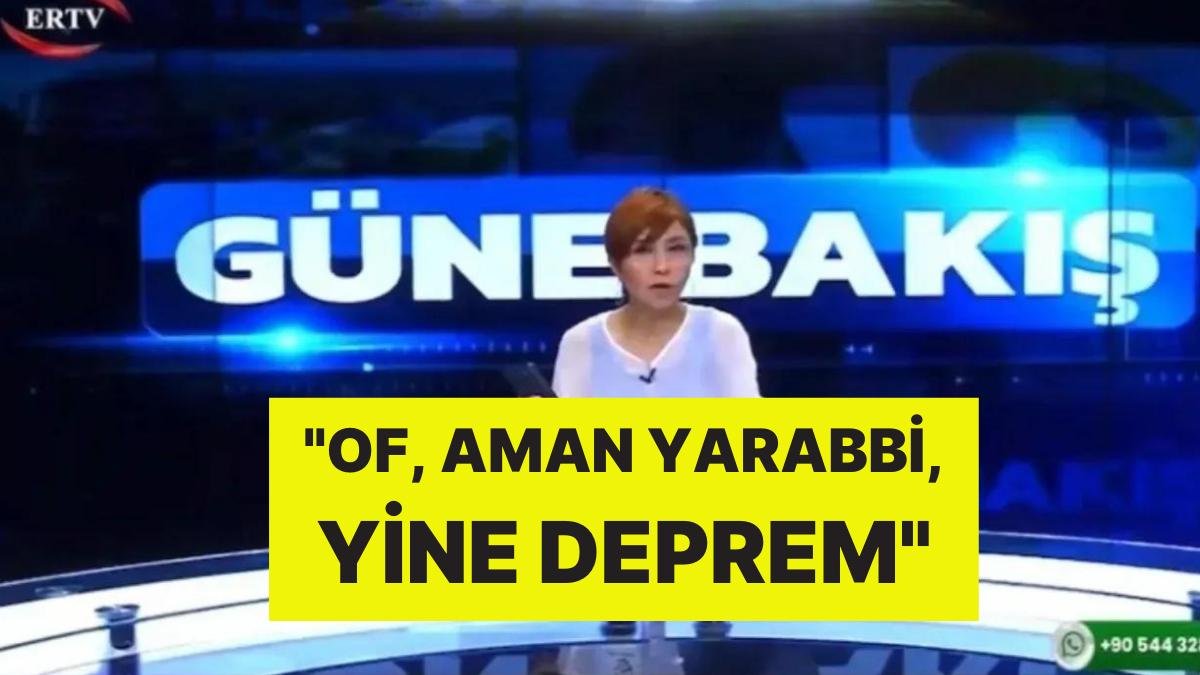 Depreme Canlı Yayında Yakalandı: “Of, Aman Yarabbi, Yine Deprem”