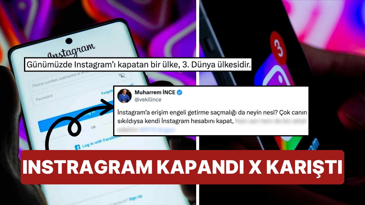 Instagram’a Erişim Engeli Geldi, Sosyal Medya Kullanıcıları X’te İsyan Etti!