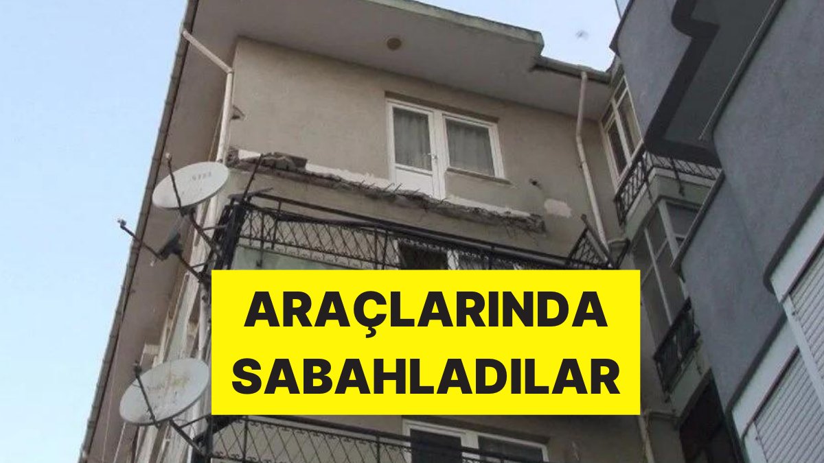 İstanbul’da 6 Katlı Binada Balkon Çöktü: Bina Sakinleri Araçlarında Sabahladı