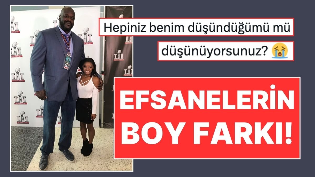 Shaquille O’Neal ile Simone Biles’in Boy Farkına Gelen Muzip Yorumlar!