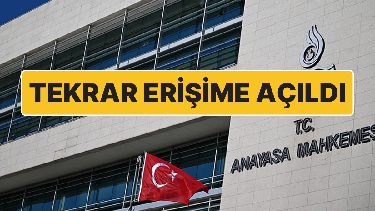 Sorunlar Giderildi, Anayasa Mahkemesi’nin İnternet Sitesi Tekrar Erişime Açıldı