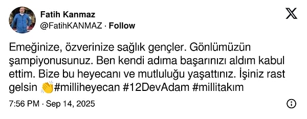 12 Dev Adamın Final Coşkusu: Duygusal Yorumlar