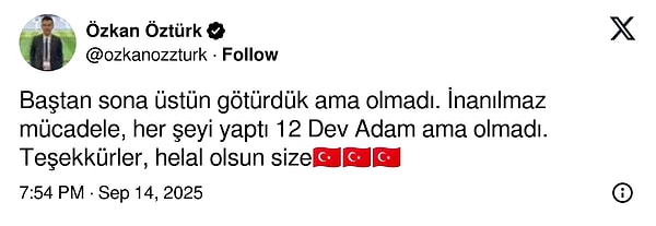 12 Dev Adamın Final Coşkusu: Duygusal Yorumlar