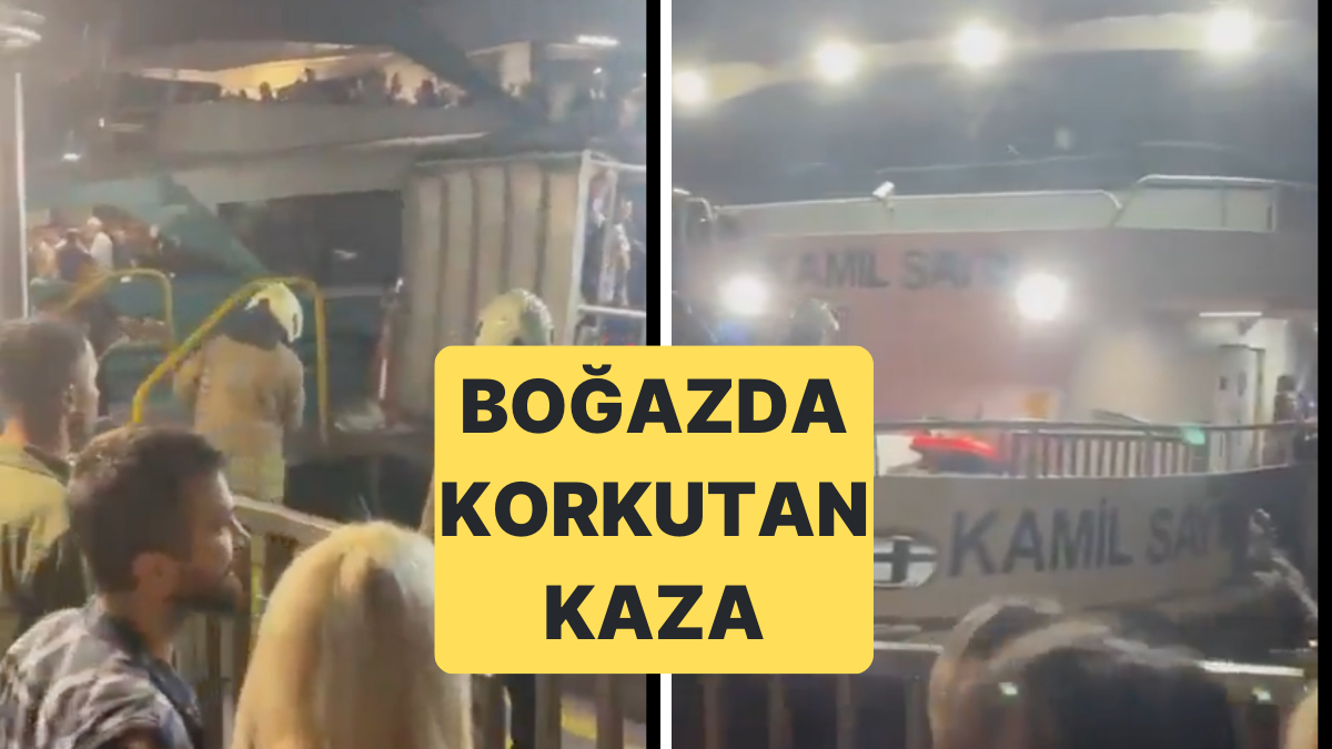 Beşiktaş-Üsküdar Motoru Kargo Gemisiyle Çarpıştı: Boğazda Korkutucu Anlar