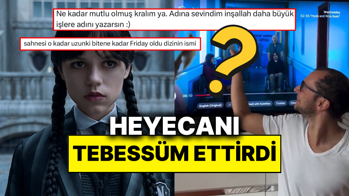 Çarşamba Dizisinde Figüranlık Yapan Türk Gencin Heyecanı Bize de Tebessüm Ettirdi
