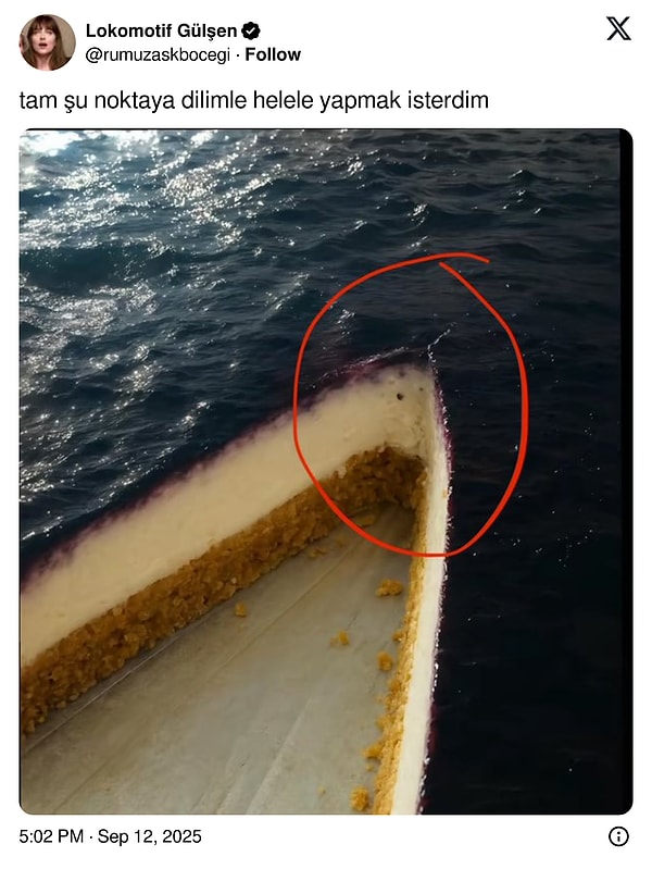 Denizi Andıran Cheesecake’in Görüntüsü Goygoycuların Dilinde Delice Bir Gülüş!