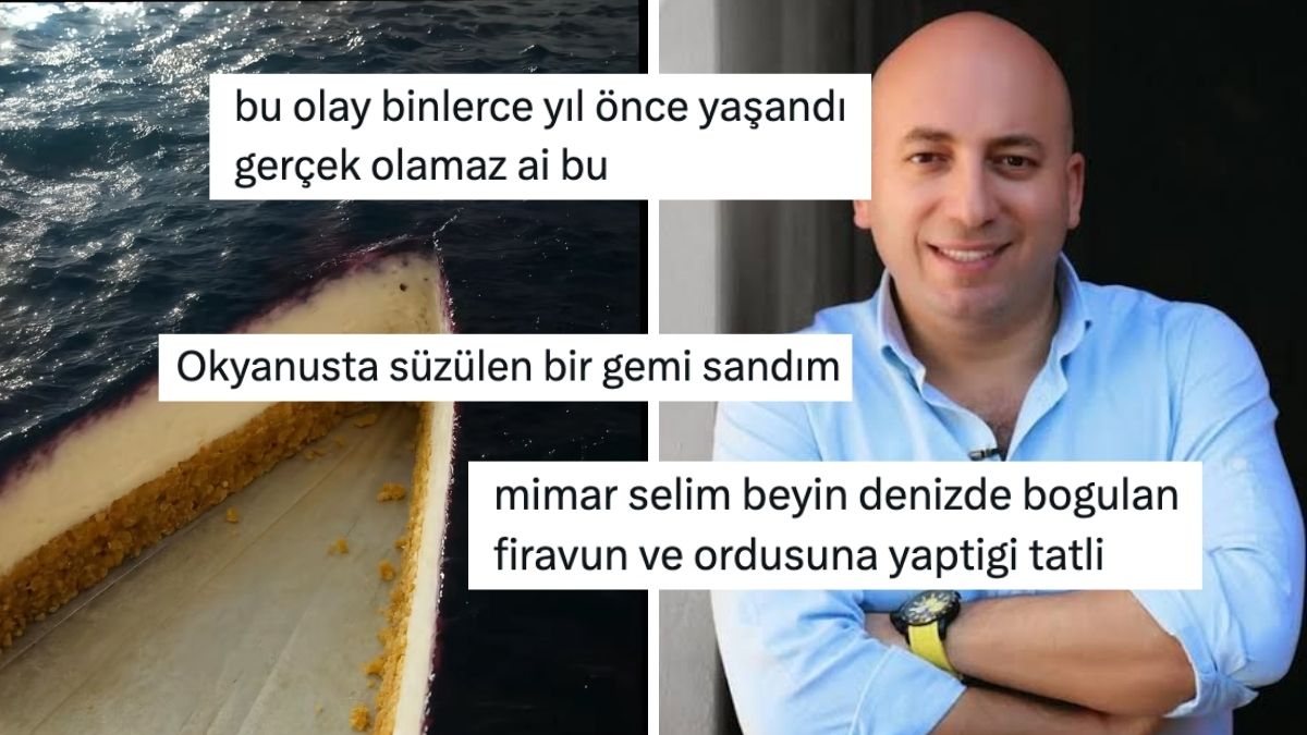 Denizi Andıran Cheesecake’in Görüntüsü Goygoycuların Dilinde Delice Bir Gülüş!
