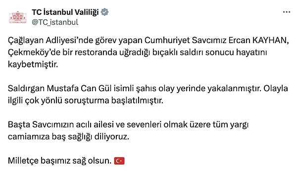 Ercan Kayhan Kimdir? İstanbul Cumhuriyet Savcısının Ölümü Hakkında Bilgiler