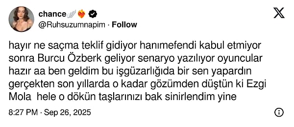 Ezgi Mola Kadroya Dahil Olunca Burcu Özberk Çıkarıldı: Organize İşler Dizisinin Hamlesine Tepki Yağdı