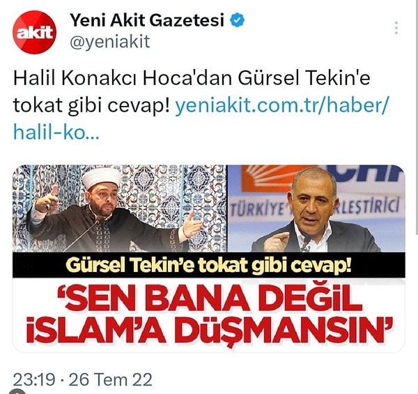 Gürsel Tekin Değişimi Sosyal Medyada