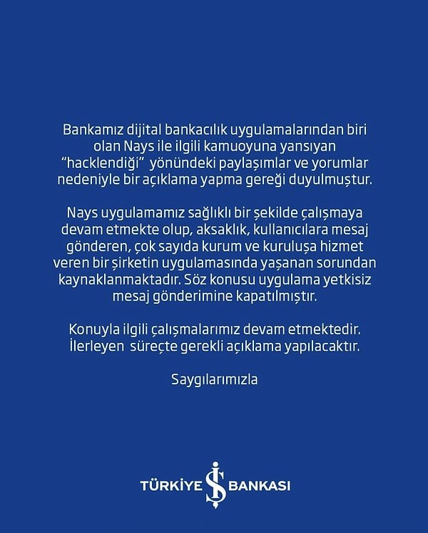 İş Bankası Hacklenme İddialarına Yanıt Verdi: Detaylar
