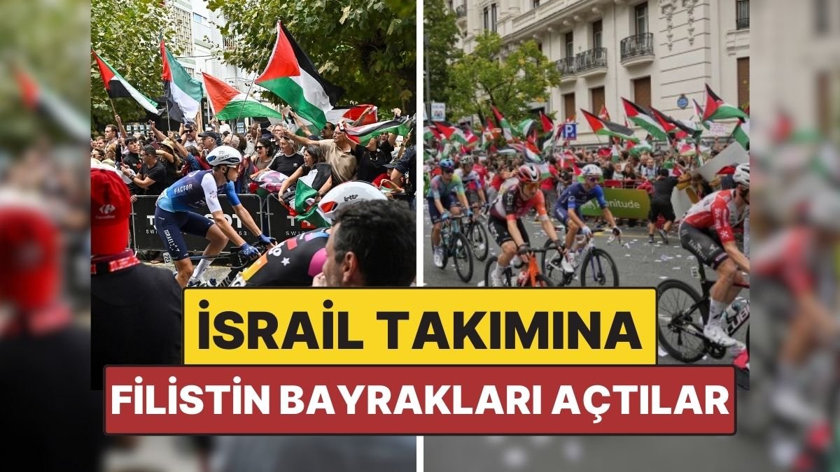İsrailprotestoları Büyüyor: La Vuelta’da Filistin Bayrakları