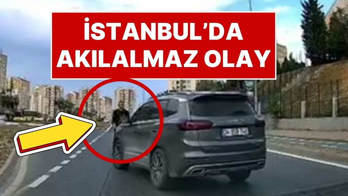 İstanbulda Trafik Şoku: Önüne Kırdı, Araçtan İndi ve Zehir Zemberek Sürüş