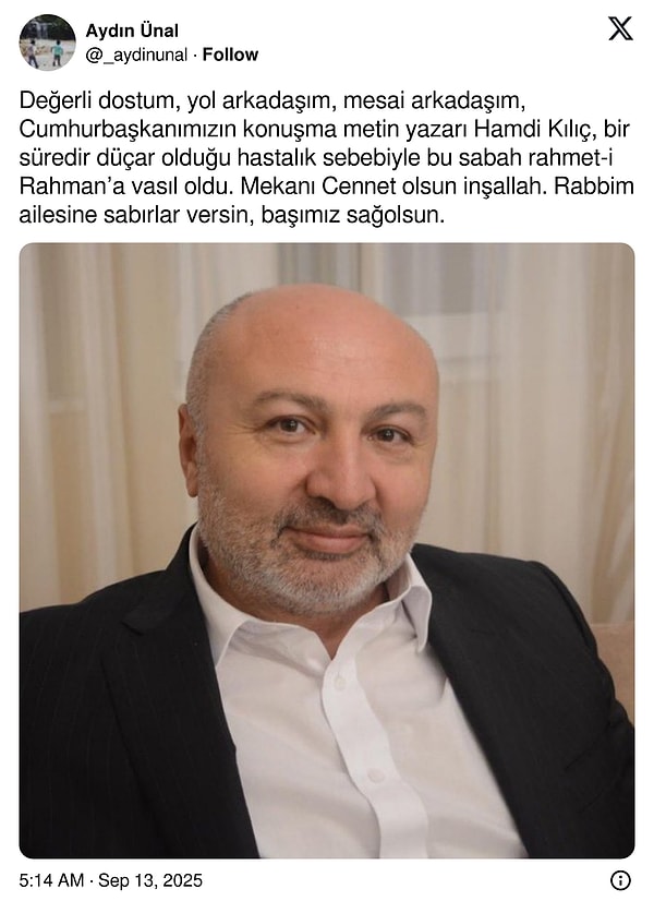 Kamu Sözcülerini Yazarken Hayatını Kaybeden Hamdi Kılıç
