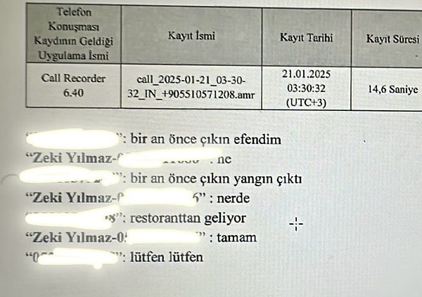 Kartalkaya Oteli Yangınında Müdürün Mesajları Ortaya Çıktı
