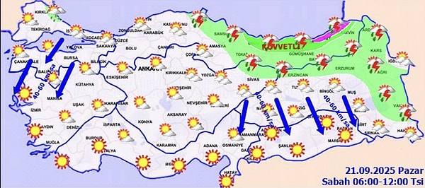 Kuvvetli Sağanak 4 İl İçin Turuncu Kodlu Uyarı