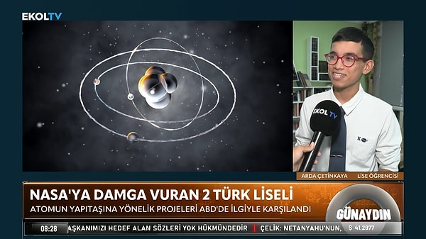 Liseli Öğrenciler Buket Atalay ve Arda Çetinkaya, NASA’ya Çağrıldı