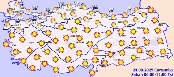Meteoroloji: Yazdan Kalan Son Günler Haritası