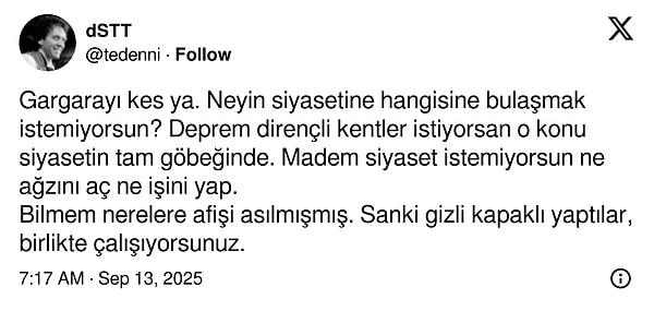 Naci Görür: Şantiyedeki Afişler Protesto Edildi, Açıklama ve Paylaşım Tartışma Yarattı