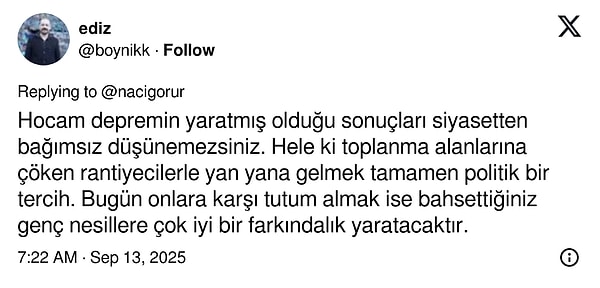 Naci Görür: Şantiyedeki Afişler Protesto Edildi, Açıklama ve Paylaşım Tartışma Yarattı