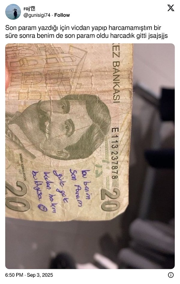 Paraya Yazılmış Hikayeler: Banknotların Üzerine Yazılan Yazılarla Mizah ve Hüznü Birleştiren Eğlenceli Ziyafet!