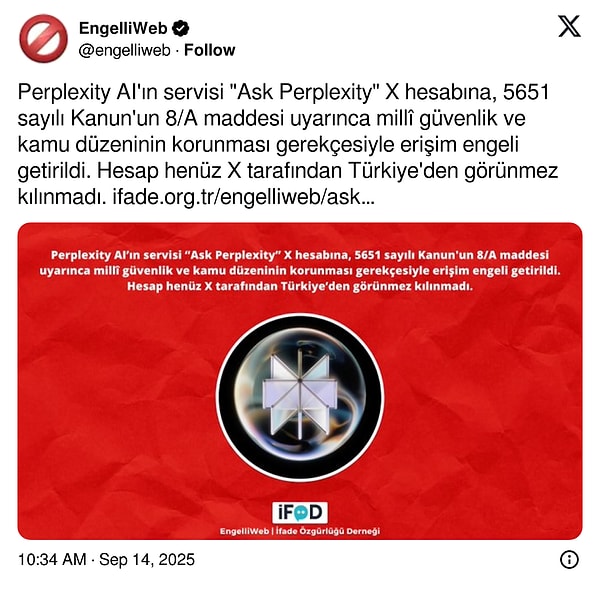 Perplexity Yapay Zeka Botuna Erişim Engeli