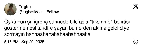 Platonik Dizisinde Öykü Karayel'in Kerem Bürsin'in Koltuk Altını Yaladığı Sahnede Kamera Arkası Gündemi