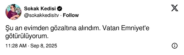 Sokak Kedisi Sahibi Ebru Uzun Oruç Gözaltında