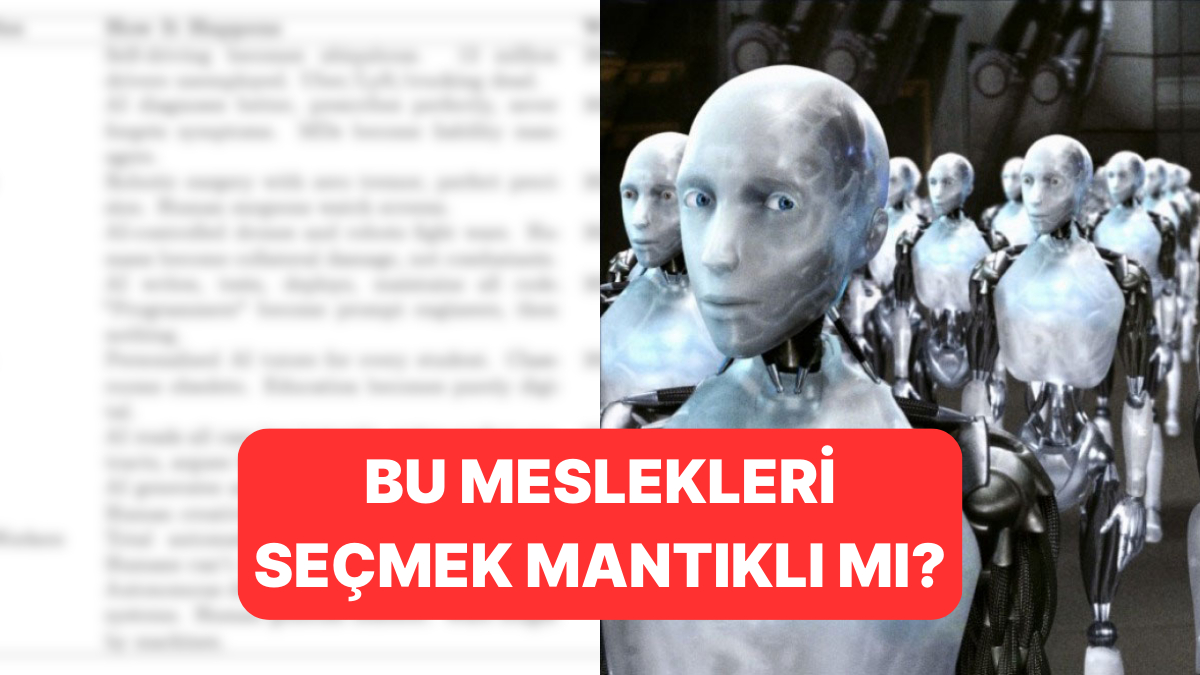 Tehlike Çanları Çalıyor: Yapay Zeka, Hangi Meslekleri Hangi Yıl Ele Geçirecek? — Güncel Bir Değişim Hikayesi