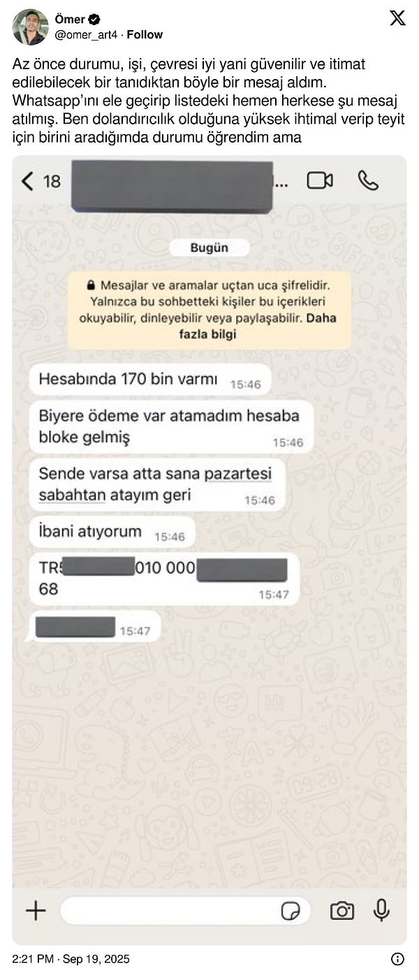 WhatsApp’tan Gelen “Borç Verir misin?” Mesajlarına Dikkat: Dolandırıcılar WhatsApp’ı Ele Geçirmeye Başladı