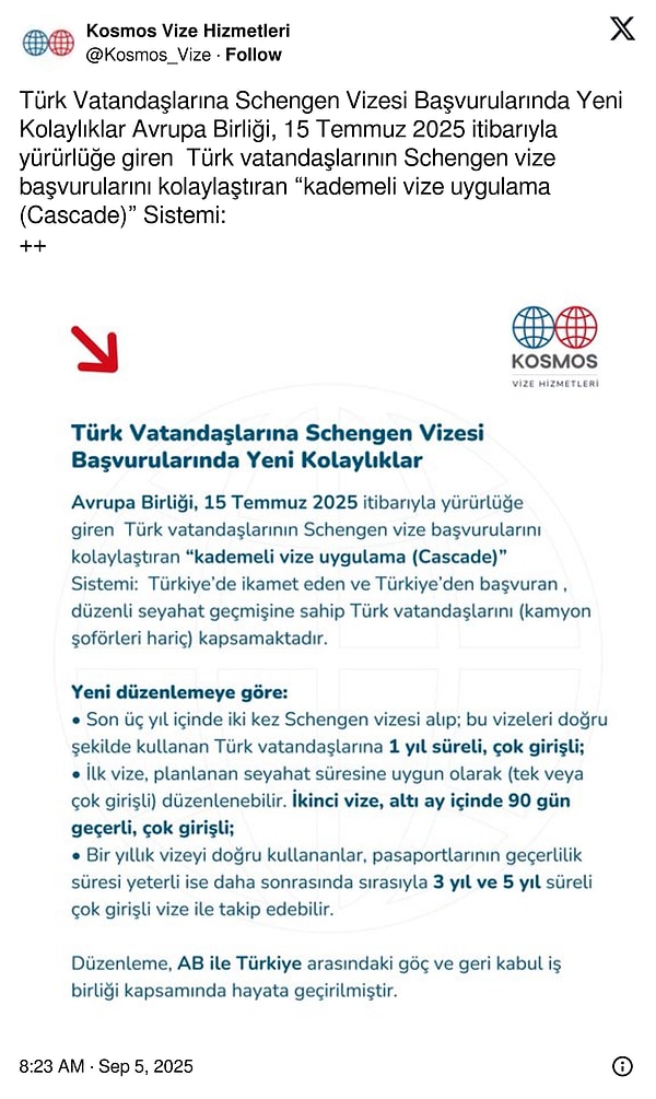 Yunanistan: Türk Vatandaşlarına Schengen Vizesi Kolaylığı