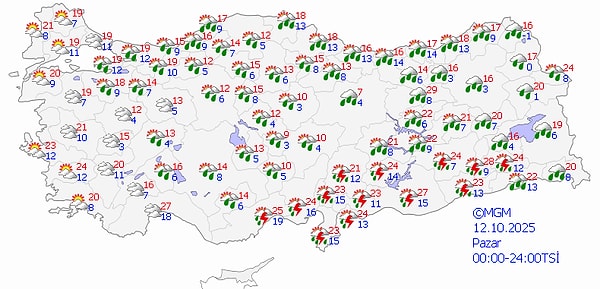 12 Ekim Hava Durumu: Mevsimin İlk Karı Yağacak