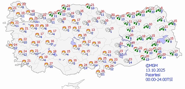 12 Ekim Hava Durumu: Mevsimin İlk Karı Yağacak