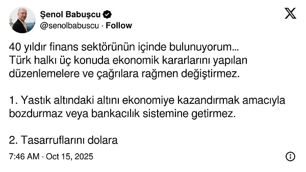 40 Yıllık Finansçı: Vatandaşın Değiştirmeyeceği 3 Ekonomi Kararı