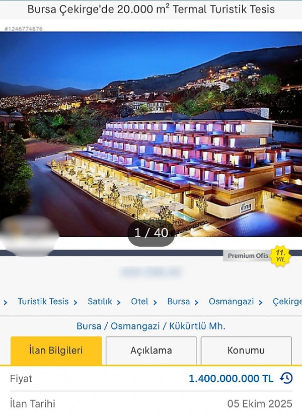 Bursa’daki Meşhur Otel Fiyatlarında Değişim: Zam Yükseldi