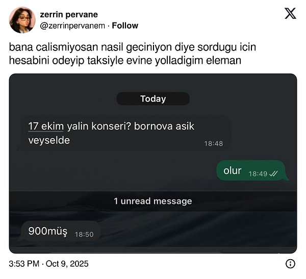 Flörtünü Konserde Davet Edip Biletini Alamayan Kişi: Beyinlerimizi Tutkuyle Yakarken Kimler Kahkahalar Etsin?